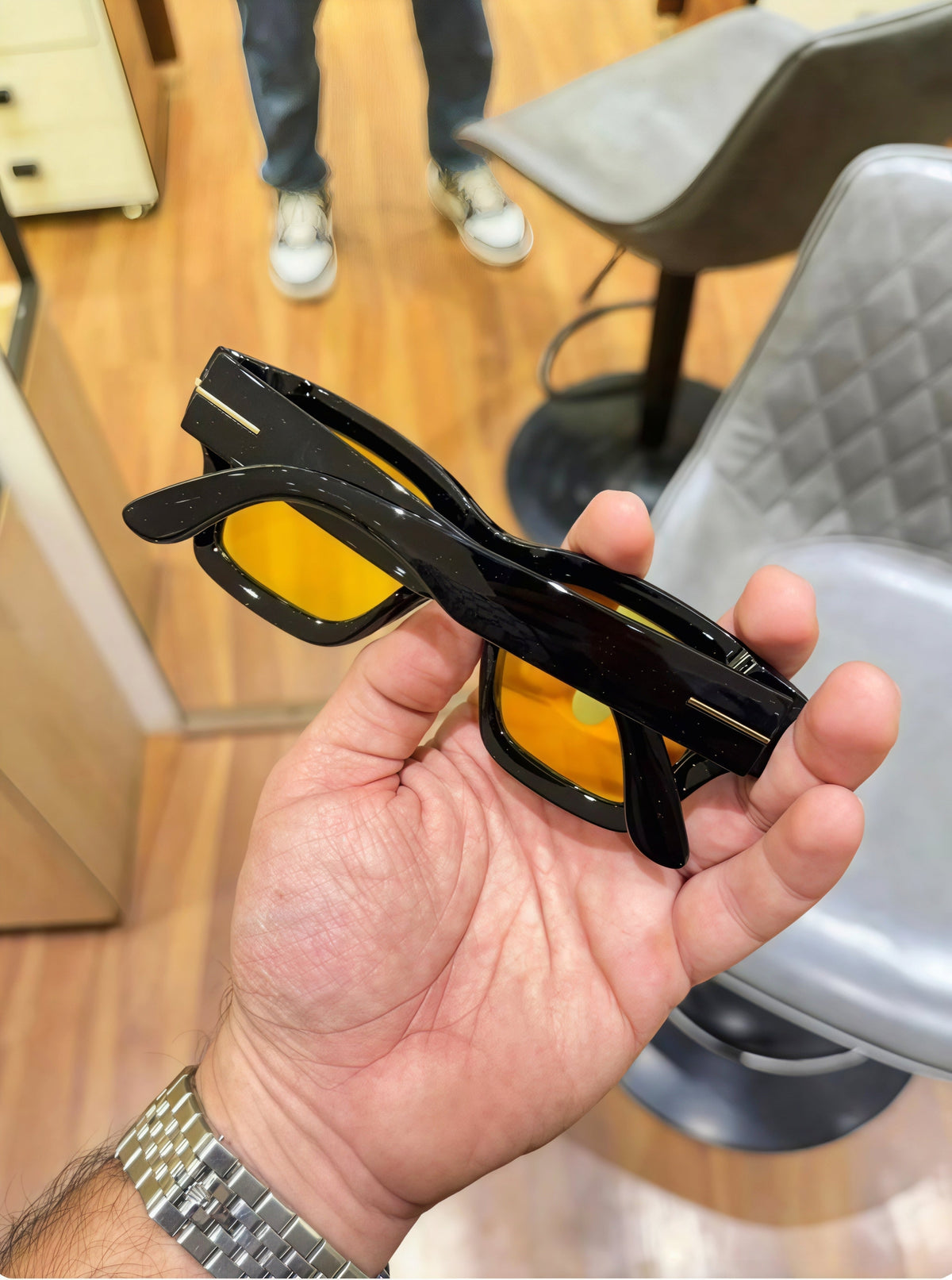 TF #3 FIBER YELLOW POLARISED SUNGLASSES