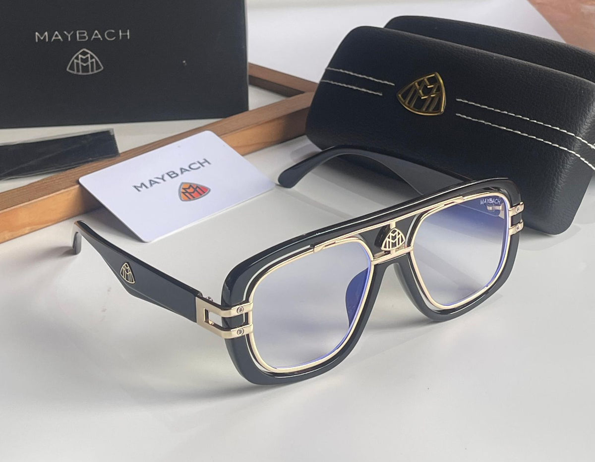MAY-BACH 7339 SILVER BLACK TRANSPERANT MENS UV-400 SUNGLASSES