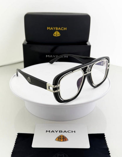 MAY-BACH 7339 SILVER BLACK TRANSPERANT MENS UV-400 SUNGLASSES