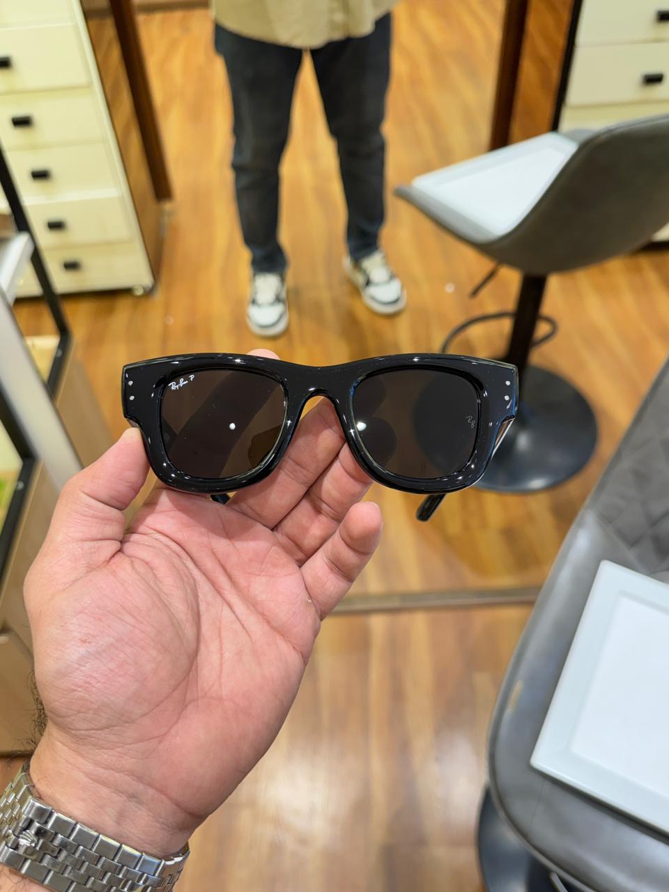 RB 4940 Full Black Polarised Sunglasses