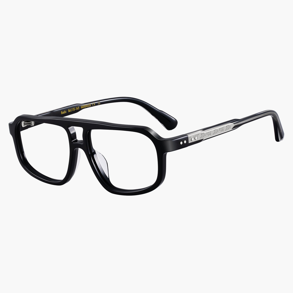 Radix Eyeglasses Black Silver