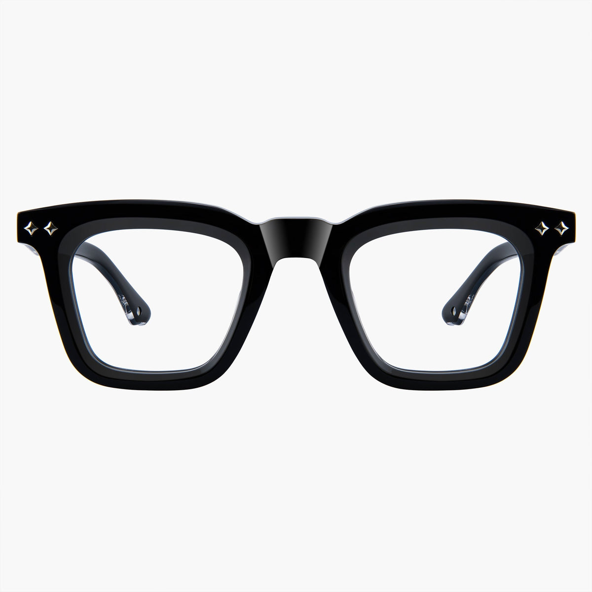 Axton Eyeglasses Black Silver