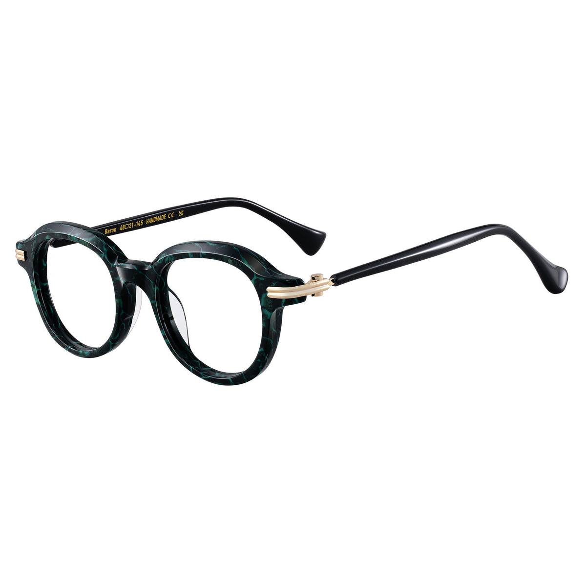 Baron Eyeglasses Green Tortoise