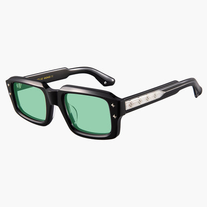 Bridge Sunglasses Black Green