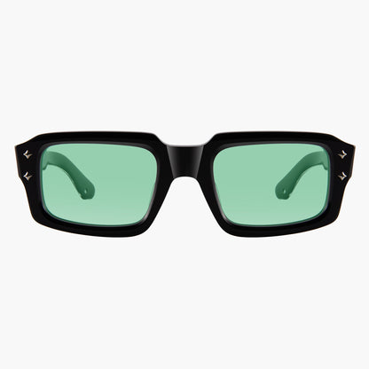 Bridge Sunglasses Black Green