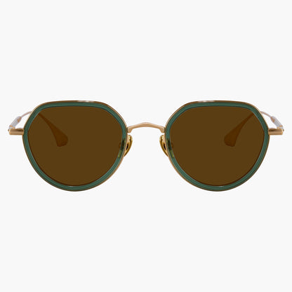 Clark Sunglasses Green Brown