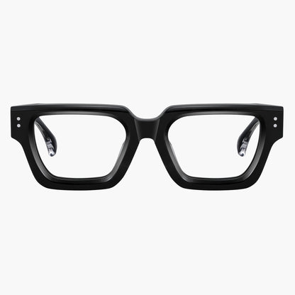 Groove Eyeglasses Black Silver