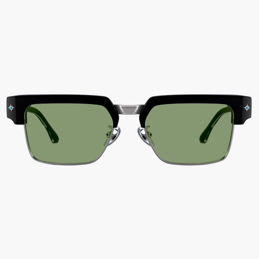 Perry Sunglasses Black Green
