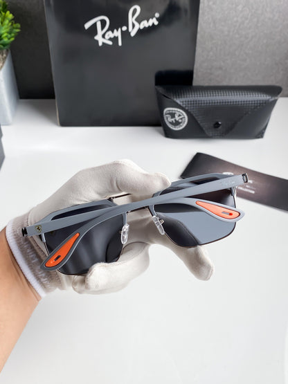 RB #8 FIBER BLACK POLARISED SUNGLASSES