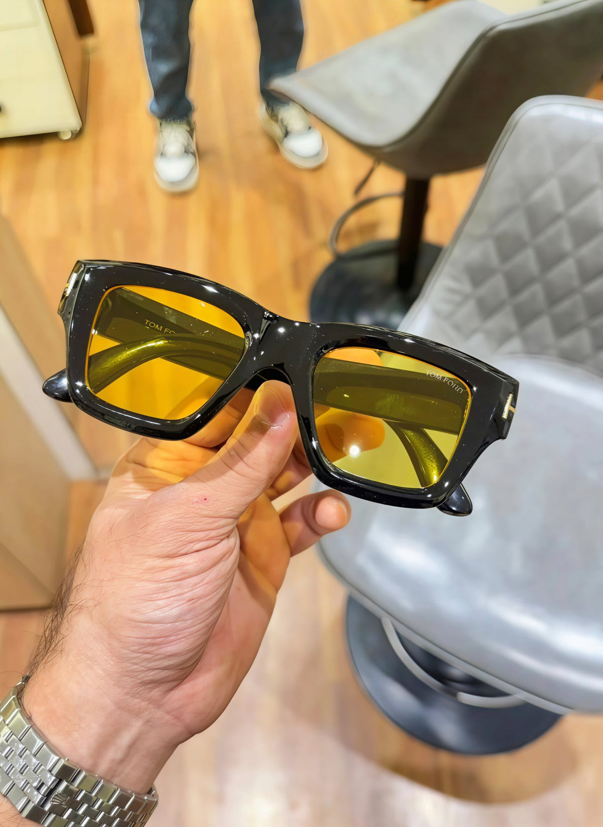 TF #3 FIBER YELLOW POLARISED SUNGLASSES