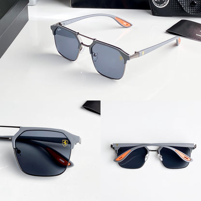 RB #8 FIBER BLACK POLARISED SUNGLASSES