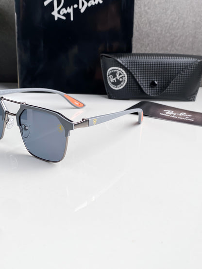 RB #8 FIBER BLACK POLARISED SUNGLASSES