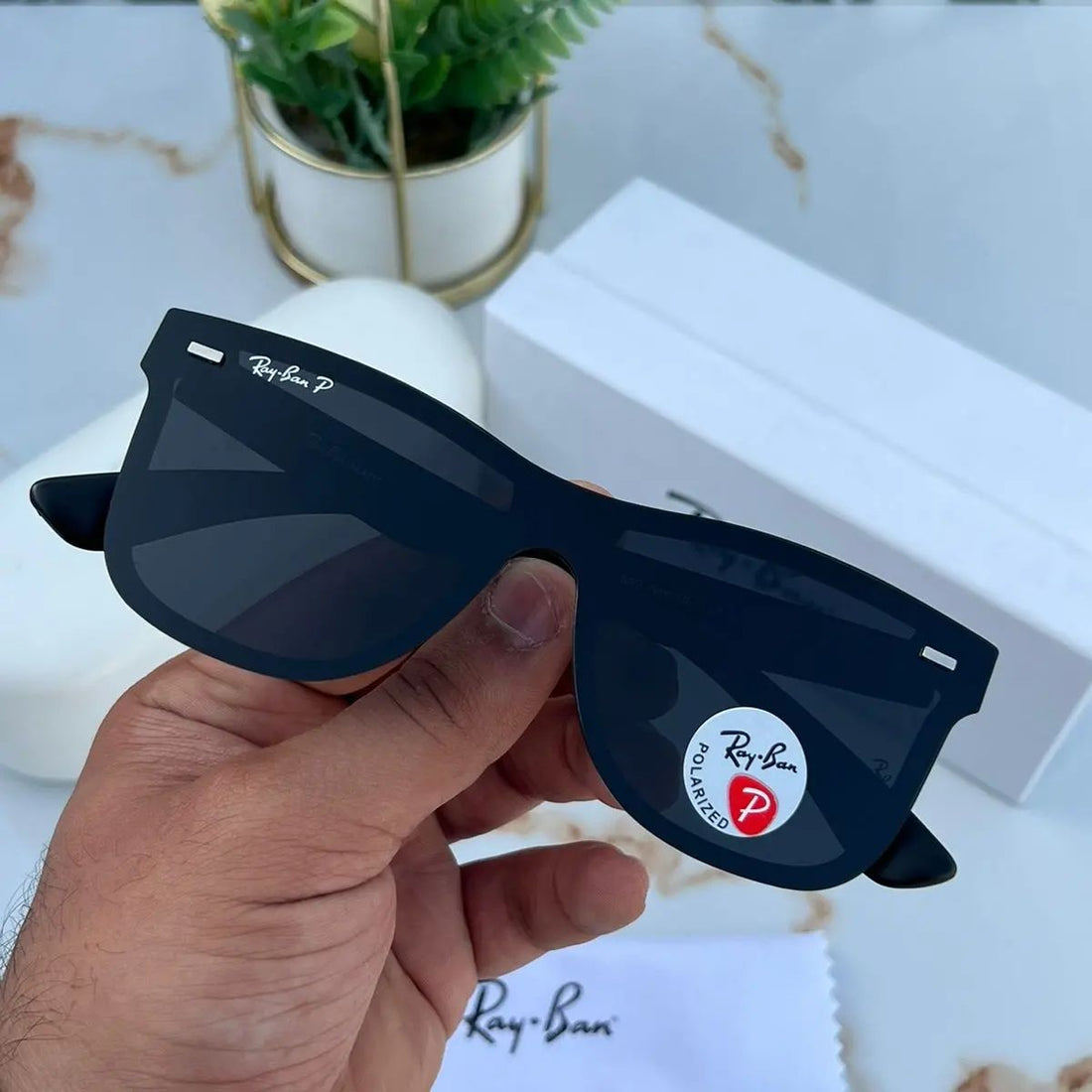 RB #17 FIBER GREEN POLARISED SUNGLASSES