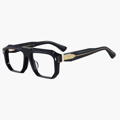 Rook Eyeglasses Black Gold