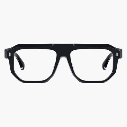 Rook Eyeglasses Black Silver