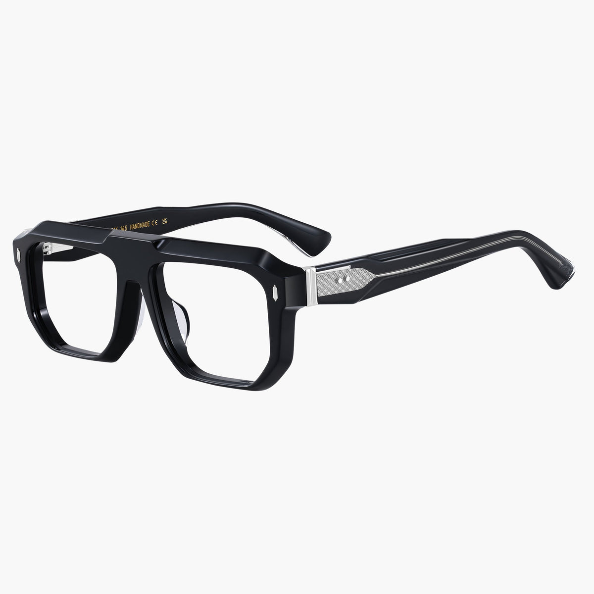 Rook Eyeglasses Black Silver