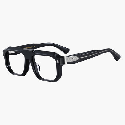 Rook Eyeglasses Black Silver
